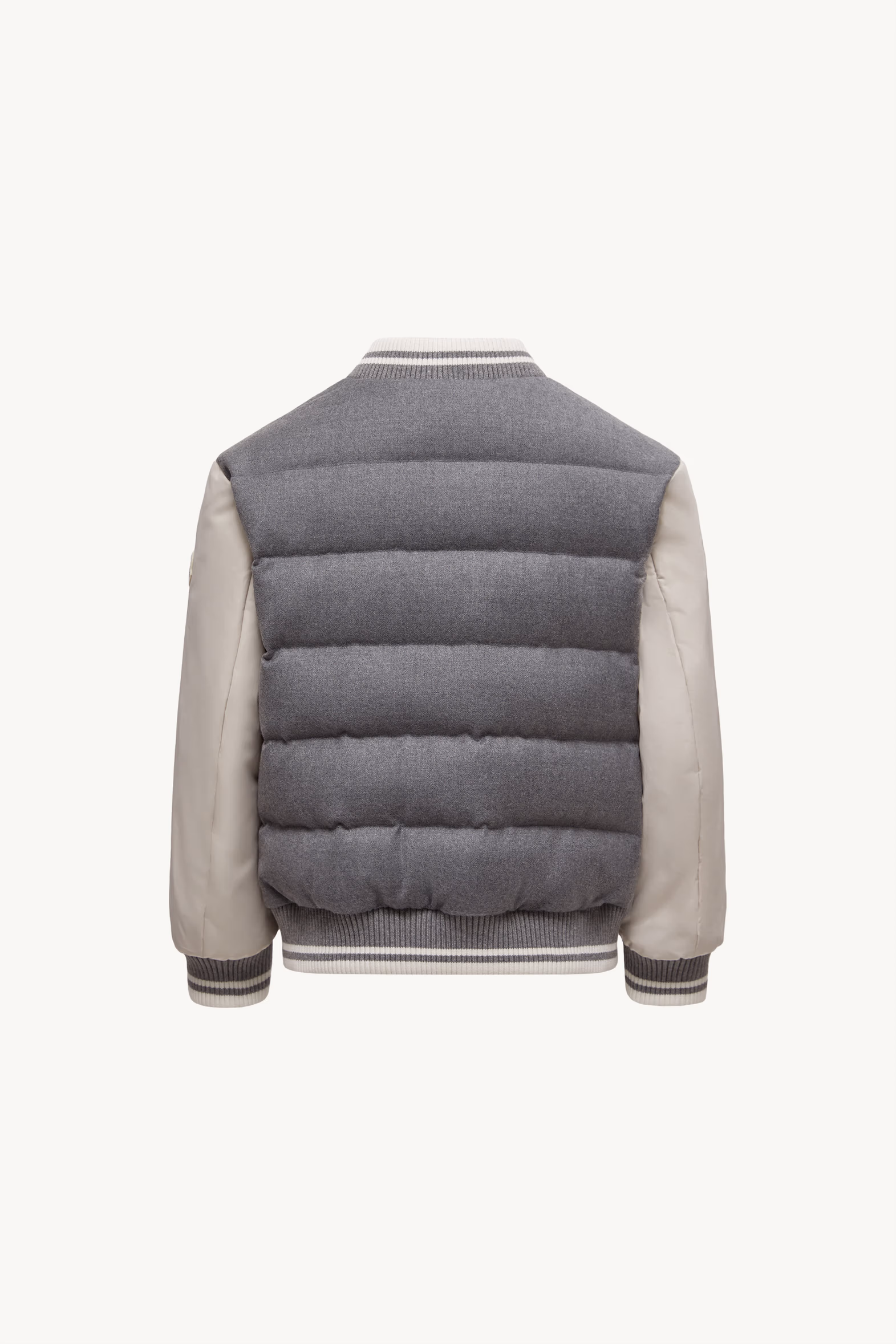 Alvaro Wool Down Bomber Jacket Boy Grey Moncler 4